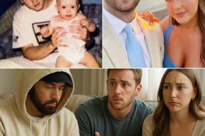 Hailie’s husband joked that he and Hailie are “on vacation with the baby” because Grandpa Eminem has taken over everything, no one expected Slim Shady to fire back with a legendary rap verse — sharp, hilarious, and viral-worthy. What started as a casual family moment has now turned into a mic-dropping, million-view rap sensation lighting up the internet.