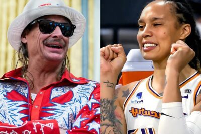 SH0CKING: Brittney Griner has gone on a rampage, declaring that she will leave the United States if she does not receive an apology after being brutally attacked by Kid Rock: “If you hate America, then get the out…