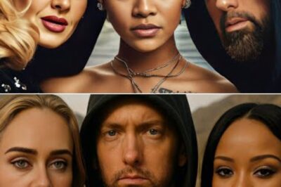 Three music legends – Eminem, Rihanna and Adele – for the first time in an emotional song called *Miracle *, a modern hymn that made the listener shed tears. Eminem expressed his soul with rap words like repentance, while Adele’s voice resounded as a prayer full of pain, supported by the gentle but strong voice of Rihanna. The song feels like a miracle in a chaotic time, conveying the message of hope, faith and healing through music. * Miracle* Not merely a song – it is a spiritual experience, a historical moment in the three world music symbols blending to create a miracle.
