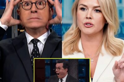 SH0CKING SHOWDOWN: Karoline Leavitt Hijacks Stephen Colbert’s Stage in Fiery Clash—Audience Gasped, Segment Cut Short, and TV History Made!