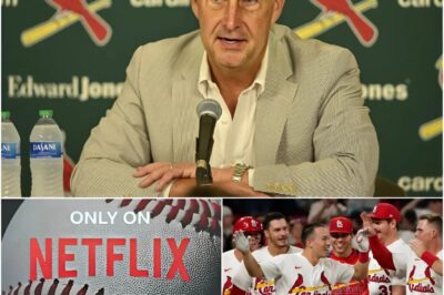 The President of the St. Louis Cardinals, William O. DeWitt III, has signed a $16.5 million deal with Netflix for a film about the St. Louis Cardinals. What’s coming is not just a documentary