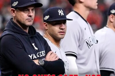 Yankees skipper Aaron Boone FIRES a WARNING SHOT across the clubhouse: “EVERYONE’S JOB IS ON THE LINE!” with whispers of DRAMATIC CUTS and even ALL-STAR players facing DEMOTION, the bronx is BUZZING—will this be the most CONTROVERSIAL SHAKEUP in yankees history?