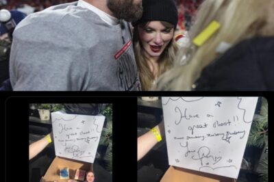TAYLOR SWIFT’S HEART-STOPPING GESTURE: Shocks Travis Kelce’s Film Crew with Her Signature Homemade Treats and a Mysterious Handwritten Note—What Did She Reveal?