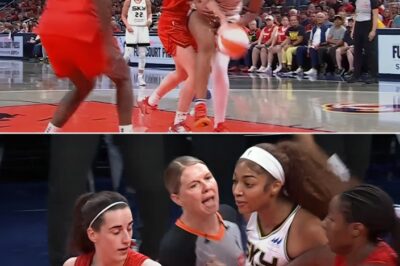 “You crazy as f**k” – Angel Reese seemingly cusses out Caitlin Clark after Flagrant foul