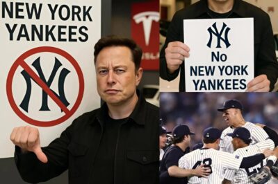 MLB BOMBSHELL: Elon Musk Says If the New York Yankees Don’t Partner with Tesla, He Will Ban Yankees Players from Buying Teslas in the Future