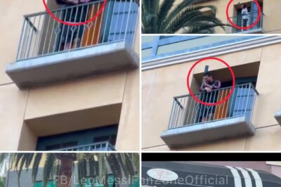 What a personality! Love and respect Leo. Lionel Messi waves to a HUGE CROWD of San Jose fans outside his hotel room.video