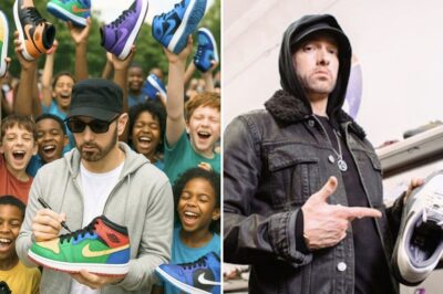 Eminem Donates 300,000 Pairs of Nike Air Jordans to Poor Kids in Detroit Within 48 Hours—But the Hidden Reason Behind This Act Has Left Fans Stunned It wasn’t for fame. It wasn’t for headlines. It all traces back to a heartbreaking moment in Eminem’s past that he’s never publicly shared… until now. A barefoot child. A haunting sentence that stayed with him for years. And a secret vow that just changed lives forever. What really pushed the Rap God to pull off one of the most generous—and mysterious—acts of his career? And could this be just the beginning of something far more personal and historic? The story behind the $10 million gift will leave you speechless…