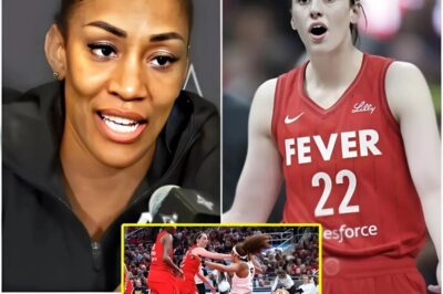 BREAKING NEWS: A’ja Wilson SPARKS A STORM with a message criticizing Caitlin Clark’s arrogant attitude following a blatant foul on Angel Reese.