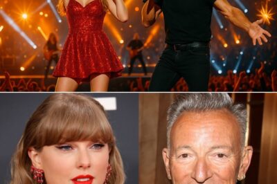 When Bruce Springsteen and Taylor Swift took the stage side by side, the world seemed to hold its breath. What started as a simple duet quickly erupted into a cultural phenomenon. The crowd roared with applause, drowning out the online backlash, as these two icons united with unstoppable grace and star power. Supported fiercely by the U.S. Musicians Union, who stood in unwavering solidarity, their performance became more than music—it was a bold declaration of resilience, respect, and rebellion. Fans waved signs reading “We Stand With You,” many moved to tears, as Springsteen and Swift didn’t just perform—they ignited a powerful chord of defiance that resonated far beyond the arena walls.