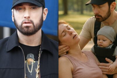 While holding his grandson for a walk in the park on a hot summer day, Eminem unexpectedly came across a woman who had collapsed from heatstroke on a bench and quickly stepped in to help. What seemed like a simple act of kindness soon led to a shocking discovery: he hadn’t just saved an adult from heatstroke—he had unknowingly rescued a small, vulnerable child caught in a dangerous situation no one could have anticipated.