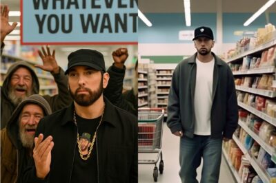 Eminem spent over $500,000 to take over two major supermarkets in Detroit for one day. The rapper declared: “Homeless people can come here and take whatever they want!”. The reason behind Emm’s unexpected action is a touching and heartwarming story.