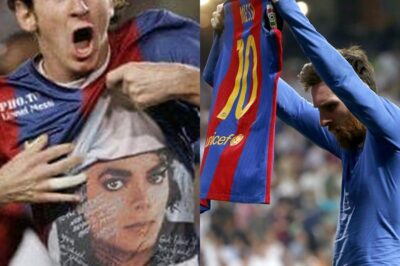 Throwback to When Lionel Messi Celebrated a Goal Showing Off a Michael Jackson T-Shirt Under His Jersey
