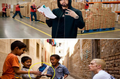 Eminem Donates 300,000 Pairs to Poor Kids – But the Hidden Reason Behind This Act Has Left Fans Stunned