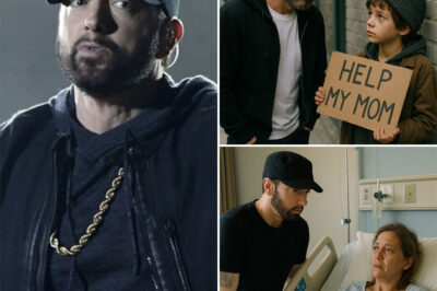 Eminem meets a homeless child on the street holding a sign with strange words: “Help My Mom.” The rap legend approaches, talks, and learns the boy’s mother is hospitalized with no funds for surgery. Eminem’s subsequent actions inspire profoundly as he not only covers the mother’s medical bills but also supports the boy’s education at a local school. The revealed story deepens fans’ love and admiration for Eminem