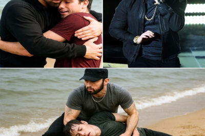 Eminem Rescues Stranger From Drowning — Seconds Later, He FALLS TO HIS KNEES When He Realizes Who He Just Saved… What He Does Next Is Beyond Belief! Eminem dove into the icy waters to rescue a drowning man. He dragged him to shore — gasping, shaking, heart racing — and then looked into his face… and froze. It wasn’t just any man. It was someone from his past — someone he thought he’d never see again. Years ago, a mysterious stranger appeared during one of the darkest moments of Eminem’s life… then vanished without a trace. Today, that same face lay in his arms. What Eminem did next left everyone around him stunned. And when the man’s true identity was finally revealed… fans were left in disbelief.