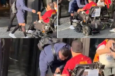 Just moments before the Germany clash, Cristiano Ronaldo was nearly toppled by an eager fan in a wheelchair—tension surged, then turned to awe.