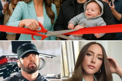Eminem Surprises Hailie at Fashion Launch with Mysterious Gift — What He Whispered and the Hidden Hoodie Message Left Her in Tears and Fans Speechless!At the launch of her fashion brand Shady & Me, Hailie Jade shared heartfelt stories about her father, but the real shock came when Eminem unexpectedly appeared onstage carrying a small, mysterious gift. He reached into his pocket, pulled out something faded, and whispered a single line that left Hailie visibly shaken. Then, cameras caught her reaction to a secret message stitched inside his hoodie — a message so powerful it brought tears to her eyes. What was the gift? What did he say? And why did this intimate moment shake the world?
