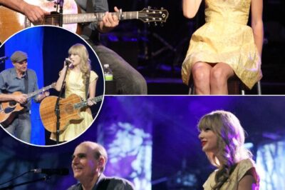 A Historic Night: When James Taylor and Taylor Swift Unexpectedly Joined Forces on Stage, The Entire Crowd Seemed To Hold Their Breath! Two Voices From Different Generations Blended Into An Emotional Ballad That Took Everyone On An Unforgettable Musical Journey. The Opening Notes of “Fire and Rain” Enchanted The Audience, Weaving A Connection That Touched Every Heart Present. Could This Be The Start Of A Special Collaboration, Or Just A Rare Once-In-A-Lifetime Harmony? You Won’t Want To Miss This Priceless Moment!