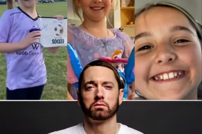Eminem couldn’t hold back his tears watching heartfelt videos of Olivia, Evelyn, and Paityn Decker playing joyfully in the garden now viral on social media. As someone who loves children and is currently caring for his adorable grandchild, Eminem strongly condemns all acts of harm against children and shared a five-word message in memory of the three young victims.