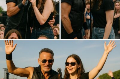 Liverpool will never forget the night Bruce Springsteen brought an entire arena to tears. In a heart-stopping twist, The Boss spotted a young girl in the crowd and gently pulled her on stage. As the spotlight hit, the two launched into a breathtaking duet — her innocent voice trembling beside his weathered, legendary tone. The contrast was electric, raw, and deeply human. Grown men were seen wiping their eyes. Longtime fans called it “the most emotional Springsteen moment in decades.” For a few precious minutes, the entire stadium stood still, united in pure, unscripted magic.