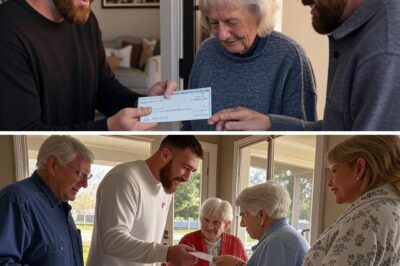 Travis Kelce and Taylor Swift donated $200,000 to rebuild the home of an elderly couple who fostered dozens of children — but when the couple stepped inside, a surprise gift left them speechless…