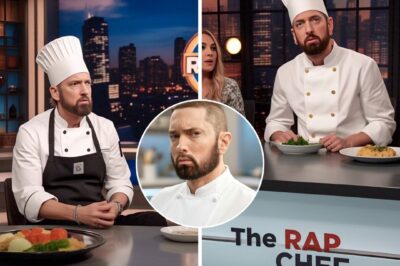 Eminem GUEST JUDGES on “The Rap Chef” – And Steals the Whole Show with One Line Eminem Just Judged a Cooking Show Where Contestants Freestyle While Making Soup — And One Verse Made Him Slam the Table and Said a Line That Doubled the Show’s Ratings, Netflix Is Even Negotiating His Own Season