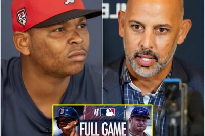 BREAKING: The head coach of Boston Red Sox, Alex Cora declared the reason after the loss made fans sympathetic, Rafael Devers had a serious problem before the match took place so Rafael Devers could not play 100% power