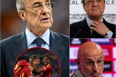 Real Madrid president Florentino Pérez blamed Spain’s humiliating defeat to Portugal on Barcelona’s players: “They’re not at the level to play in finals.” Immediately afterward, Luis de la Fuente responded in a way that left the Real Madrid president speechless.