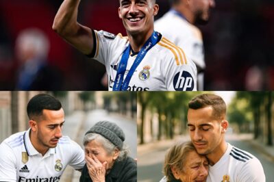 BREAKING: Real Madrid star Lucas Vazquez touched hearts when he helped a lonely old woman on the street. He sent her some money and took her to a nursing home, making her unable to hold back her tears.