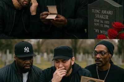 Eminem Breaks Down in Tears at Tupac’s Grave — 50 Cent and Snoop Dogg Stunned by Final Wish Left Unfulfilled!