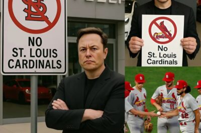 MLB BOMBSHELL: Elon Musk Says If the St. Louis Cardinals Don’t Partner with Tesla, He Will Ban Cardinals Players from Buying Teslas in the Future