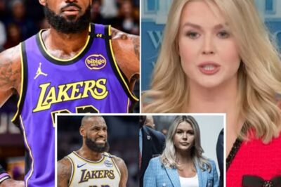 LeBron James unexpectedly gives Karoline Leavitt a hilarious nickname, but she doesn’t respond with outrage. Karoline Leavitt counters—with just 10 calm, sharp words, turning the spotlight back on LeBron James. The entire internet freezes, and all reporters fall silent. Her scathing comeback reveals more about LeBron’s past than any press conference ever has. This isn’t just a clapback—it’s a personal reckoning of devastating proportions
