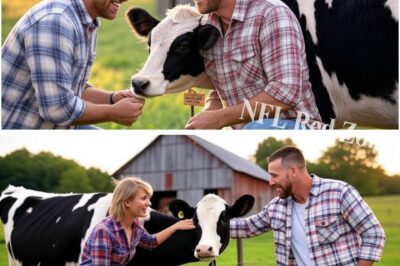 Travis Kelce and Taylor Swift adopted a cow from a shut-down dairy farm