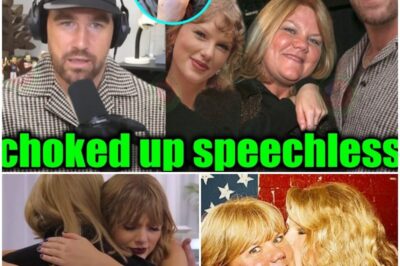 Travis Kelce talks emotionally about visiting Mom Andrea Swift with Taylor Swift on Podcast