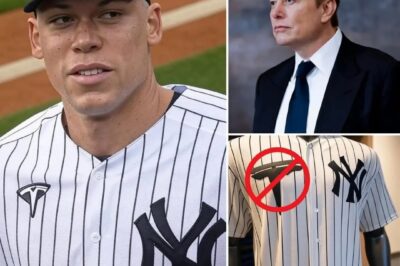 BREAKING: Aaron Judge refuses to advertise Elon Musk’s Tesla on his jersey! Aaron Judge gives a compelling reason for refusing, and threatens to reveal it will silence and scare Elon Musk…