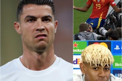 Ronaldo mocked Yamal, claiming he’s too arrogant right now and suggested that many of Yamal’s goals are due in part to luck. Immediately afterward, the 17-year-old star responded with just a few words that left CR7 speechless.