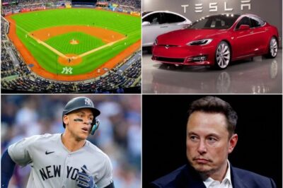 DAMN IT: New York Yankees Reject Elon Musk’s Tesla Ad at Yankee Stadium! Aaron Judge Gives Elon Musk a Very Good Reason to Reject…