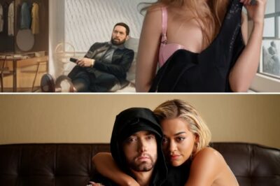 Eminem and Rita Ora Drop Surprise Collab, Fans Can’t Stop Listening. Nobody saw it coming—but when Eminem and Rita Ora dropped “I Can’t Escape,” it hit like a wave. Heavy, raw, and weirdly comforting. One second it feels like drowning, the next like you’re finally breathing again. Eminem’s words cut deep—guilt, regret, memories that don’t let go. Then Rita steps in, soft and haunting, her voice wrapping around the pain like a quiet echo. It’s a mix no one expected, but now no one wants to let go of. Critics are calling it “unexpected magic.” Fans are calling it a masterpiece. It’s not just a song—it’s a feeling you can’t shake.