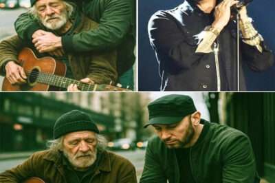 Eminem Stuns the World with One Shocking Gesture—Drops to His Knees in Front of Homeless Musician and Launches ‘Mic Before Money’!