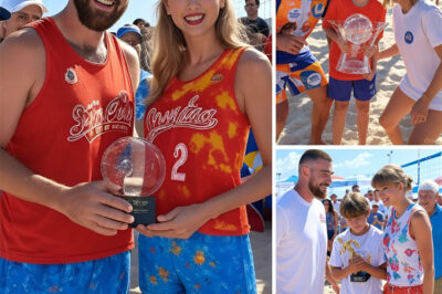BEACH BALL BONANZA! TRAVIS KELCE AND TAYLOR SWIFT HOST A KIDS’ VOLLEYBALL DAY—SURPRISE WINNER SHOCKS ALL! Their charity event crowned a shy 10-year-old champ—fans cheer the twist! Who’s the next star?