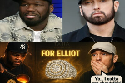 50 Cent Melted Down His Iconic Ring Just So Tajia Diamonds Could Turn It Into A One-Of-A-Kind Gift For Eminem’s Son, Little Elliot. When Eminem Saw It, He Couldn’t Hold Back — He Dropped A Surprise Rap On The Spot