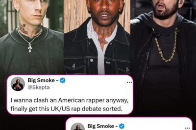 UK rapper Skepta says MGK left Eminem a “chink in his armor.”