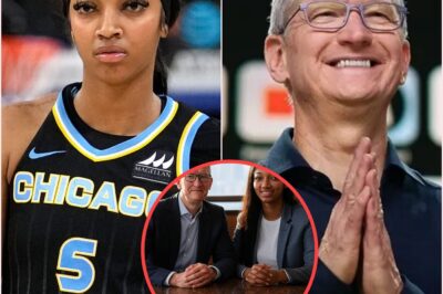 BREAKING NEWS! Apple billionaire Tim Cook offered NBA star angel reese a $24 million contract – on the condition that she publicly participate in a marketing campaign for Apple’s new iPhone features and product line. angel answer was just one sentence… and it sent shockwaves through the sports world!