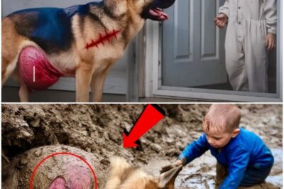Pregnant German Shepherd Begged A Baby To Open The Door-What Baby Did Next Left Everyone In Tears !
