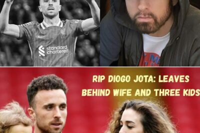 The world stood still when news broke that Liverpool star Diogo Jota had died in a tragic car accident at just 28 years old—only two weeks after his wedding. Fans were heartbroken, teammates devastated. But it was Eminem’s response that left everyone in tears. The rapper, known for his tough exterior, shared a rare, raw moment of grief, expressing deep regret over the sudden loss of such a bright talent. He sent his heartfelt condolences to Jota’s young wife, still reeling from a honeymoon that had barely ended. But what truly shook everyone was the gift Eminem sent—a deeply personal gesture so moving, it silenced even the loudest critics. No cameras. No press. Just a quiet act of kindness that said more than words ever could. In a world full of headlines, this one hit home.