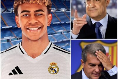 Impactful news! Real Madrid is offering the shocking figure of 200 million euros for Lamine Yamal, leaving FC Barcelona in a state of shock. Immediately, Joan Laporta sent a plea and a promise with a response from the right words to Florentino Pérez to abandon his interest in the Catalan player…