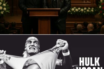The world of wrestling, music, and pop culture came to a standstill this morning as family, friends, and fans gathered at a private yet star-studded memorial for Hulk Hogan, the larger-than-life icon who passed away earlier this week at the age of 71. But it was an unexpected appearance by Eminem and Lil Wayne that left the entire chapel in tears, disbelief, and standing ovation silence.