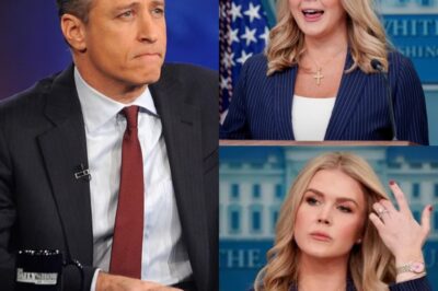 “YOUR BRAIN MISSED HAIR AND MAKEUP.” What started as a playful jab from Jon Stewart turned into one of the most brutal on-air meltdowns Karoline Leavitt has ever faced.