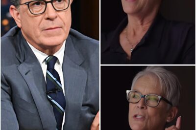 “‘I WILL STAND UP AGAINST YOU’: JAMIE LEE CURTIS CLAIMS CBS ‘GAGGED’ HER OVER STEPHEN COLBERT’S LATE SHOW CANCELLATION” Jamie Lee Curtis has come forward with shocking accusations about CBS’s role in the sudden cancellation of The Late Show with Stephen Colbert. In her statement, Curtis claims that the cancellation was part of a calculated conspiracy, involving bribery and the placement of an “imposter” within Colbert’s crew to sabotage his career. “I will stand up against you on behalf of my friend,” Curtis declared. Click to read more about the explosive revelations and how they could impact Colbert’s future in late-night television.