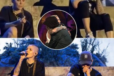 When Eminem and Skylar Grey join forces, it’s never just music—it’s a battle cry. Their new track “Win the Fight” hits like a gut punch, blending Eminem’s razor-sharp verses about struggle and survival with Skylar’s haunting, angelic chorus that feels like hope rising from the ashes. It’s raw. It’s relentless. And it’s the kind of song you don’t just hear—you feel. “Knocked down, but I’m breathing / Broken, but still believing / I’ll bleed through the night… and win the fight.”